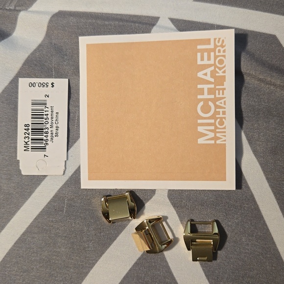 Michael Kors Camille Chronograph Champagne Dial Gold-tone Glitz Watch- - Picture 8 of 9